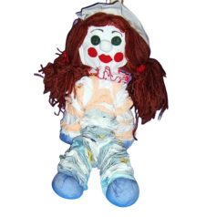 Kézműves rongybaba 43 cm