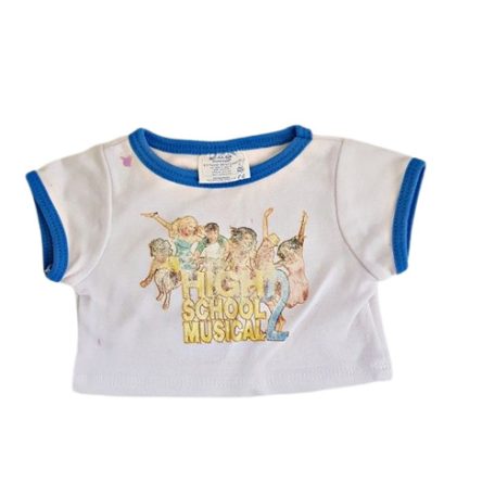 Build-A-Bear High School Musical 2 fehér póló szemből