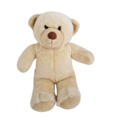 Eredeti Build-A-Bear Workshop krémszínű plüssmaci szemből