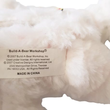 Build-A-Bear bevarrt textil címke