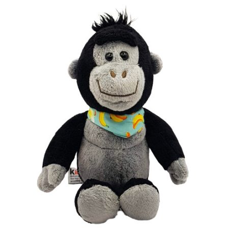 Kinder gorilla plüss 26 cm banános kendővel szemből