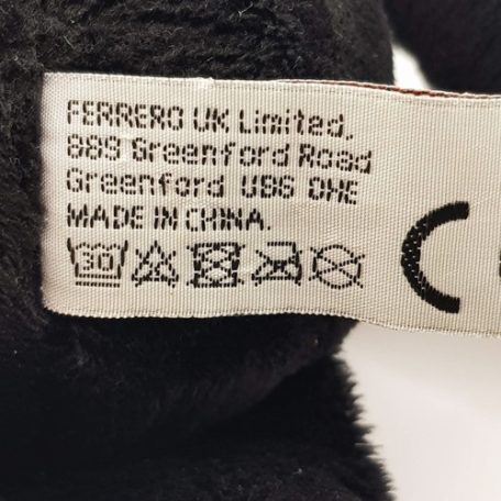 Kinder plüss gorilla mosási útmutató és CE jelzés