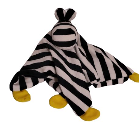 IKEA KLAPPA zebra szundikendő elölnézet sárga tappancsok