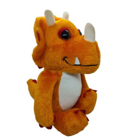 inder Triceratops dinoszaurusz plüss 24 cm nagy-szemekkel