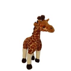 Keeleco Longleat szafari zsiráf plüss 40 cm méretben bal oldali félprofilból fotózva