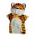 Plüss tigris kesztyűbáb 23 cm