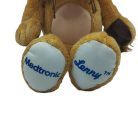 Hivatalos hímzett Medtronic és Lenny feliratok a plüss talpain