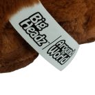 Tiszta, fehér Big Headz bevarrt textil címke a plüss játékon
