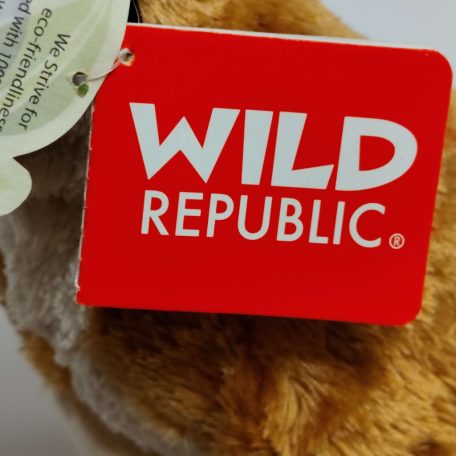 Piros Wild Republic Eco-friendly eredeti gyári fülcímke közelről