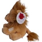 Márkás Keel Toys Pippins oroszlán plüssbaba oldalról barna műszőrme sörénnyel és gyári címkével