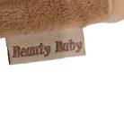 Beauty Baby hímzett feliratos gyári belső textil termékcímke közelről