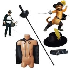Csizmás a kandúr, Zorro, Muskétás jelmezek és kiegészítők