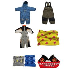 Téli overálok, kabátok,sálak