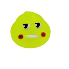 Kaki emoji ceruzavég dísz Neonzöld