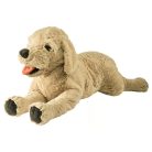 IKEA GOSIG GOLDEN óriás 70cm retriever plüss kutya oldalnézet, fekvő póz, újszerű állapot