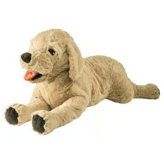 IKEA GOSIG GOLDEN óriás 70cm retriever plüss kutya oldalnézet, fekvő póz, újszerű állapot