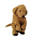 IKEA GOSIG GOLDEN retriever plüss 40cm ülő póz szemből, hímzett szem
