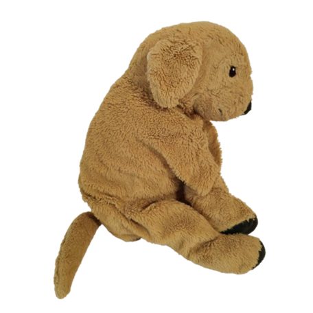  IKEA GOSIG GOLDEN retriever plüss 40cm ülő póz oldalról, jó állapotú bunda