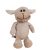 Kinder bézs bárány plüss szemből 24cm mosolygós hímzett száj biztonsági szem