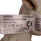 Kinder bárány plüss címke FERRERO Made in China 30 fok mosható