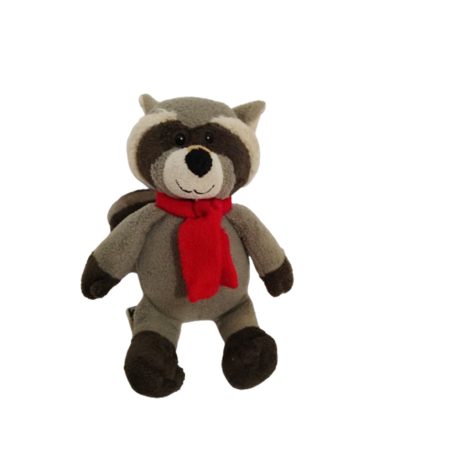 Kinder mosómedve plüss szemből piros sállal 24cm