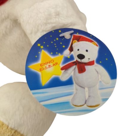 Eredeti Kinder Enno Eisbär sárga csillagos papírcímke