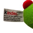 Eredeti Kinder Ferrero márkajelzett textil címke (cod 04EAS17)