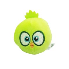 Angry Birds Vivi zöld fióka plüss szemből nagy kék szem zöld taraj