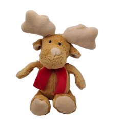 Kinder jávorszarvas plüssfigura 18 cm piros sállal