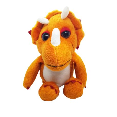 Kinder Triceratops plüssfigura 24 cm szemből