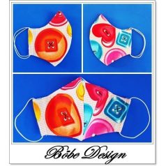 Gombmintás szájmaszk