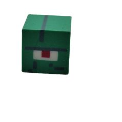 Minecraft radír és ceruzavég dísz / Zombi fej