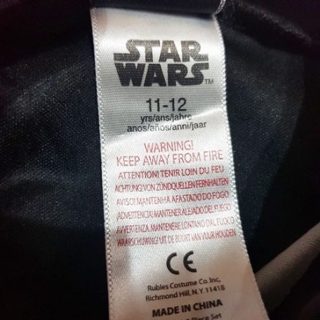 Star Wars jelmez 11-12 év