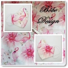 Flamingó mintázatú szájmaszk- felnőtt méret