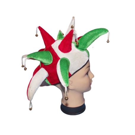 Zöld Piros Fehlr Csörgős szurkoló sapka