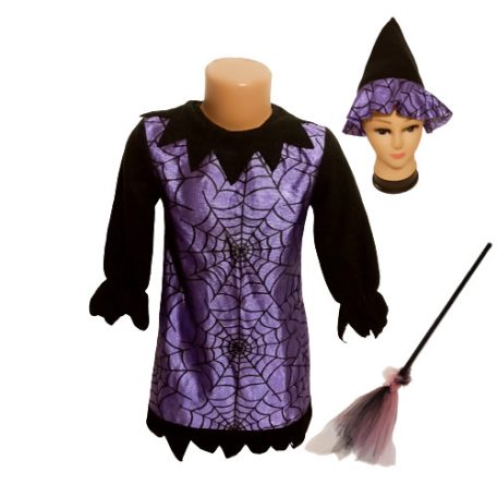 Boszorkány jelmez szett 104 cm
