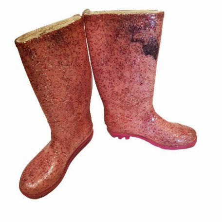 Glitteres lány gumicsizma Bélelt 34