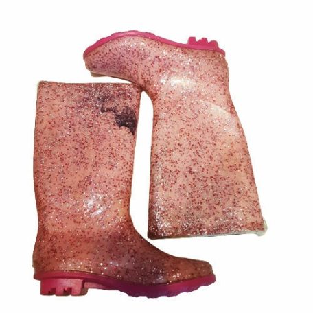 Glitteres lány gumicsizma Bélelt 34