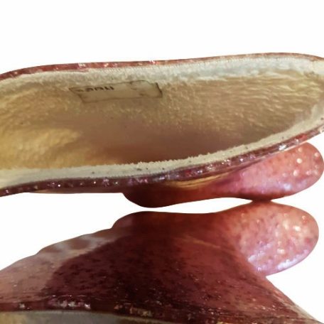 Glitteres lány gumicsizma Bélelt 34