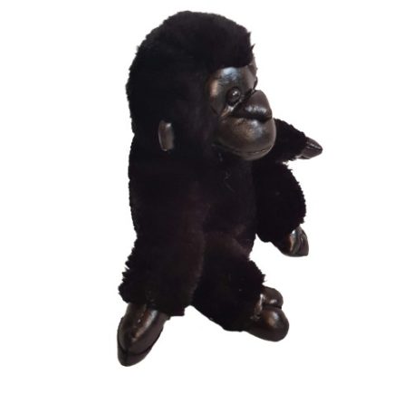 Gorilla plüss fekete