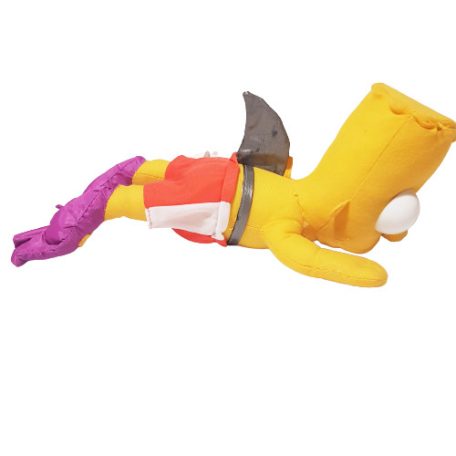 Bart Simpson plüss figura cápa ruhában / The Simpsons 40 cm