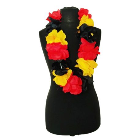  Hawaii Hulala virágos füzér Fekete- Piros- sárga