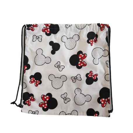 Tornazsák Hátizsák Minnie fejek 37 cm x 38 cm