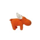 IKEA BARNSLIG ÄLG jávorszarvas plüss 10cm oldalról narancs szín