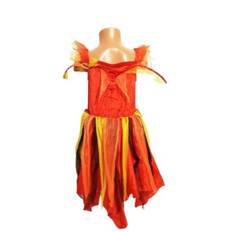 Ördög Tűzlány Boszorkány jelmez 9-10 év
