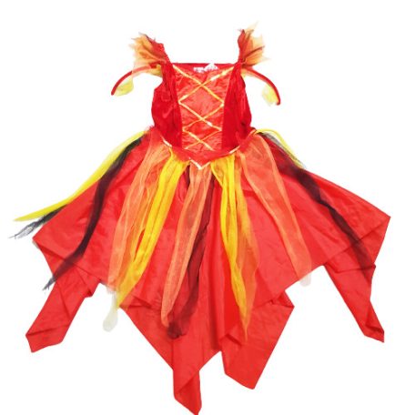 Ördög Tűzlány Boszorkány jelmez 9-10 év