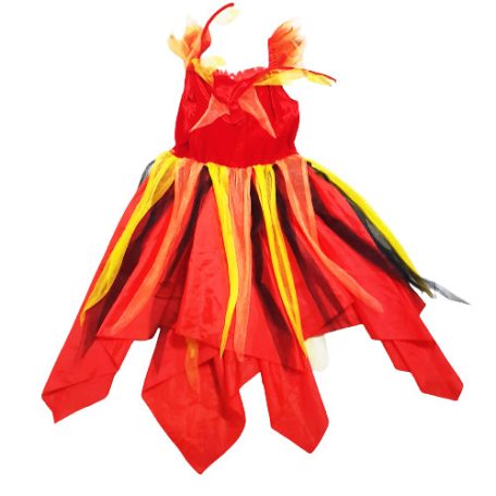 Ördög Tűzlány Boszorkány jelmez 9-10 év