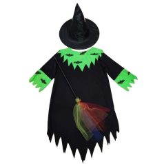 Boszorkány Halloween jelmez 7-9 év