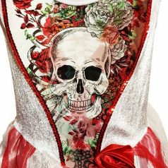   Kalóz Csontváz Zombi Halott menyasszony jelmez 7-8 év Hologrammos minta