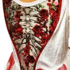 Kalóz Csontváz Zombi Halott menyasszony jelmez 7-8 év Hologrammos minta